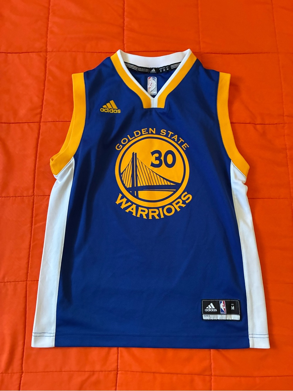 Adidas Golden State Warriors Jersey Youth Medium Stephen Curry #30